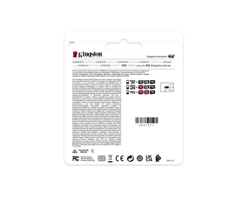 Карта пам'яті Kingston 16GB microSDHC class 10 UHS-I V30 A1 (SDCIT2/16GBSP)