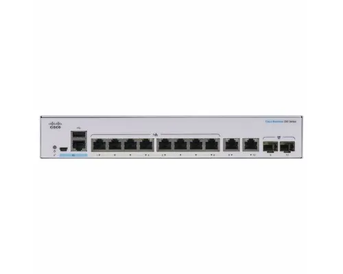 Коммутатор сетевой Cisco CBS250-8T-E-2G-EU