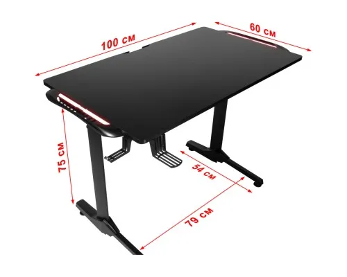 Компютерний стіл DXRacer GD/003/N Black (DXGD/003/N)