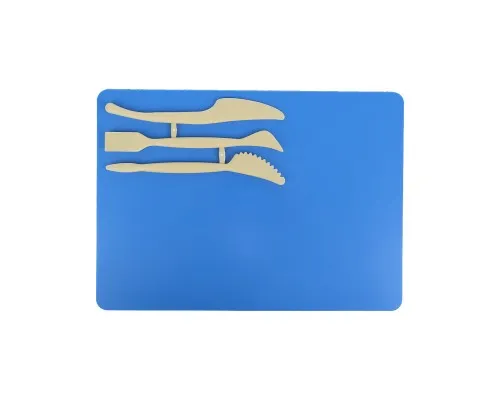 Доска для пластилина Kite + 3 стека, синий (K17-1140-02)