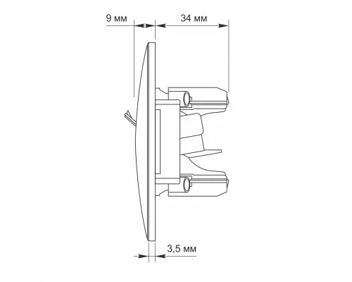 Компютерна розетка Videx BINERA CAT6+CAT6 (VF-BNSK2PC6-W)