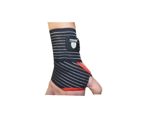 Бинт для спорту Power System PS-6000 Elastic Wrist Support Black/Red (PS-6000_Black)