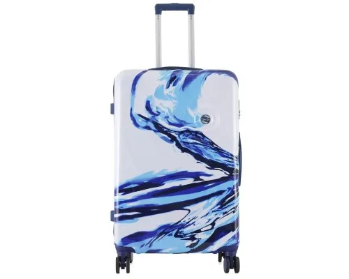 Чемодан Semi Line Print 28" L White/Blue (T5653-3)