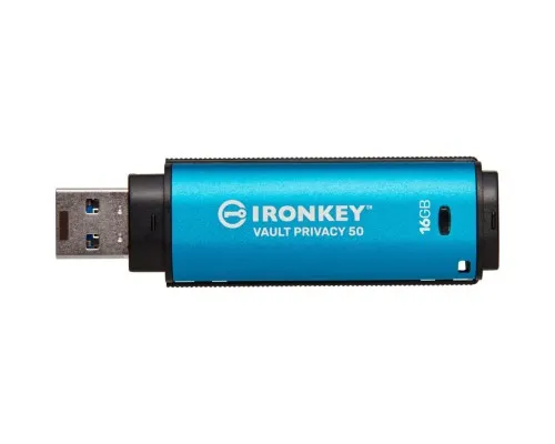 USB флеш накопитель Kingston 16GB IronKey Vault Privacy 50 Blue USB 3.2 (IKVP50/16GB)