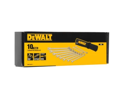 Набор инструментов DeWALT ключей комбинированных, 10 шт: 10-19 мм. (DWMT19227-1)