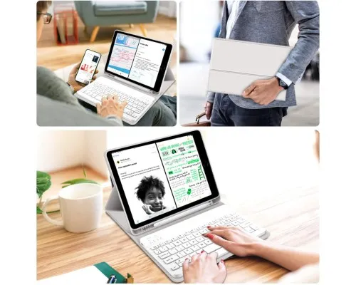 Чехол для планшета BeCover Keyboard Apple iPad 10.2 2019/2020/2021 Gray (711135)