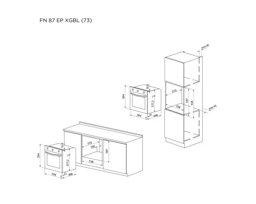 Духовой шкаф Pyramida FN 87 EP XGBL (73)