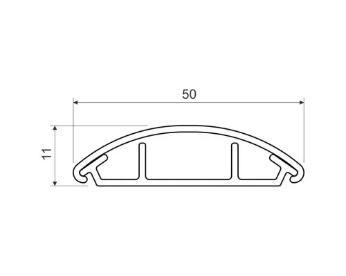 Короб Kopos напольний LO 50_LD 1 метр (куски по 2 метри) (LO 50 LD)
