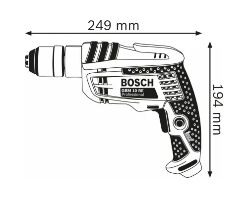 Дриль Bosch GBM 10 RE (0.601.473.600)