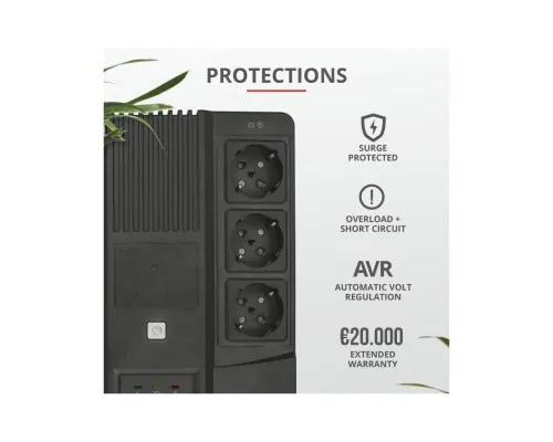 Пристрій безперебійного живлення Trust Maxxon 800VA UPS (23326_TRUST)