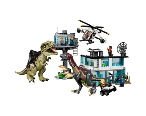 Конструктор LEGO Jurassic World Напад гіганотозавра та теризинозавра 810 деталей (76949)