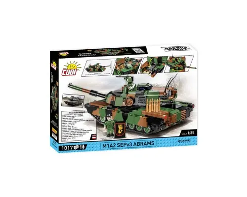 Конструктор Cobi Танк M1A2 SEP v3 Абрамс, 1017 деталей (COBI-2623)