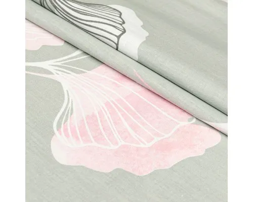 Постельное белье Home Line Гинко Белоба серо-персиковый бязь полуторный (173304)