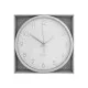 Настінний годинник Economix Promo TITANIUM металевий, срібний (E51810)