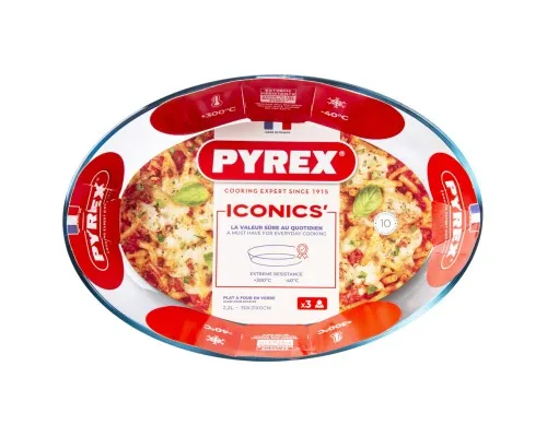 Форма для випікання Pyrex Essentials овальна 30 х 21 х 6 см 2,2 л (345B000/8044)