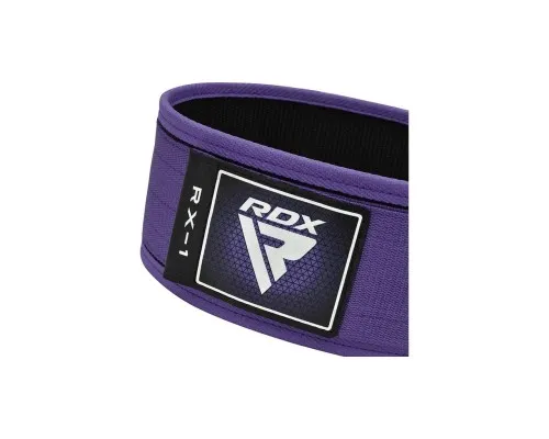 Атлетический пояс RDX RX1 Weight Lifting Belt Purple XS (WBS-RX1PR-XS)