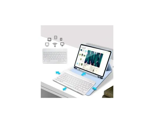 Чехол для планшета BeCover Keyboard Apple iPad 10.2 2019/2020/2021 Light Blue (711136)