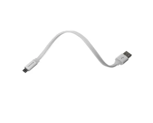 Дата кабель USB 2.0 AM to Micro 5P 0.25m white ColorWay (CW-CBUM-MUM25W)