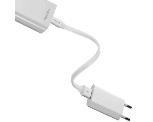 Дата кабель USB 2.0 AM to Micro 5P 0.25m white ColorWay (CW-CBUM-MUM25W)