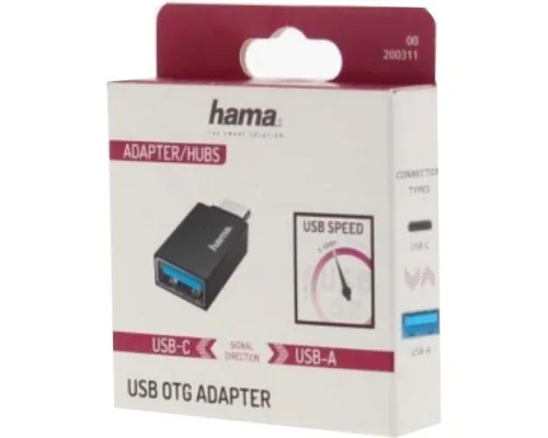 Дата кабель OTG USB 3.2 AF to Type-C Hama (00200311)