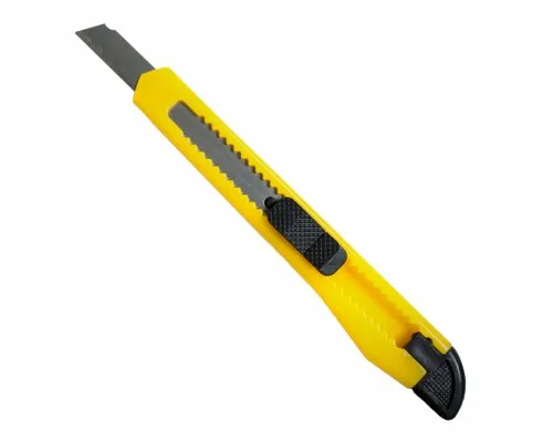 Ніж канцелярський H-Tone 9 мм жовтий (KNIFE-HT-JJ40610-9)