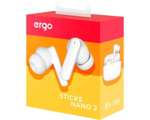 Навушники Ergo BS-730 Sticks Nano 2 White (BS-730W)