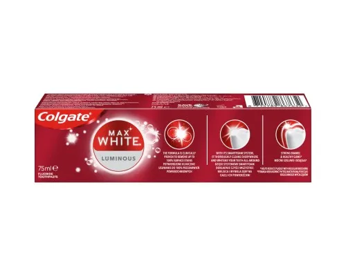 Зубна паста Colgate Max White Luminous 75 мл (8714789867632)