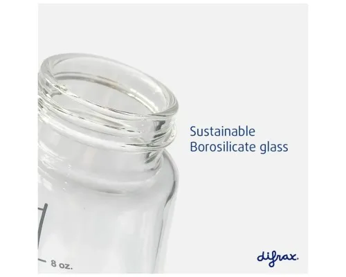 Пляшечка для годування Difrax S-bottle Natural антиколікова, силікон, 250 мл (736FE Blue)