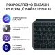 Клавиатура Logitech MX Keys S Plus Palmrest Wireless UA Graphite (920-011589)