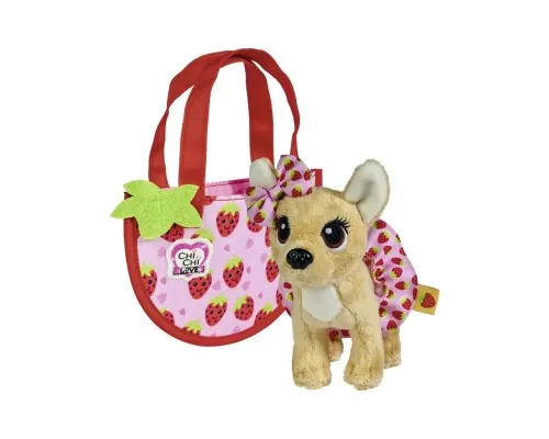 Мяка іграшка Chi Chi Love Собачка Маленька ягідка з сумочкою 15 см (5890147)