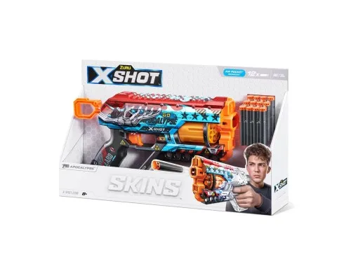 Іграшкова зброя Zuru X-Shot Швидкострільний бластер Skins Griefer Apocalypse (12 патронів) (36561E)