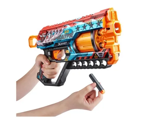 Іграшкова зброя Zuru X-Shot Швидкострільний бластер Skins Griefer Apocalypse (12 патронів) (36561E)