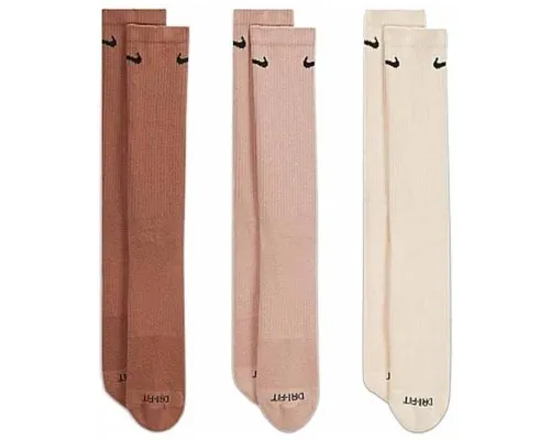 Шкарпетки Nike U NK EVERYDAY PLUS CUSH CREW SX6888-914 42-46 3 пари Бежевий/Коричневий (195244785964)