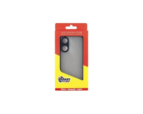 Чохол до мобільного телефона Dengos Kit for OPPO Reno 8T case + glass (Black) (DG-KM-33)