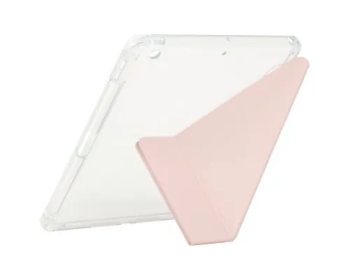 Чехол для планшета BeCover Ultra Slim Origami Transparent Apple Pencil Apple iPad 10.2 2019/2020/2021 Pink (711100)