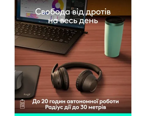 Наушники Logitech Zone 305 for Business Wireless/Bluetooth UC Black (981-001453)