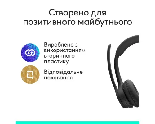 Наушники Logitech Zone 305 for Business Wireless/Bluetooth UC Black (981-001453)