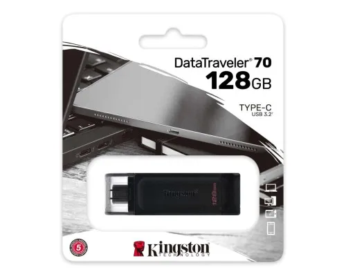 USB флеш накопитель Kingston 128GB DataTraveler 70 USB 3.2 / Type-C (DT70/128GB)