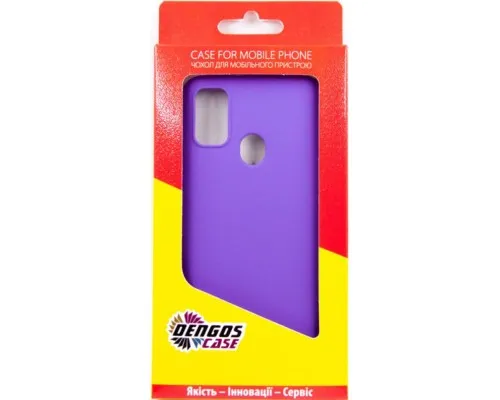 Чохол до мобільного телефона Dengos Carbon Samsung Galaxy M30s, violet (DG-TPU-CRBN-12) (DG-TPU-CRBN-12)