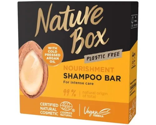 Шампунь Nature Box твердый для питания волос с Аргановым маслом 85 г (90443718)