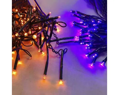 Гирлянда YES! Fun 100 LED, оранжевый+фиолет. 5м, 8 режимов (801178)