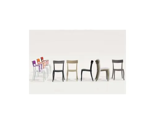 Кухонний стілець PAPATYA ГЕРА-К (Hera-k) біле 01, верх суцільний-білий 43 (2354)