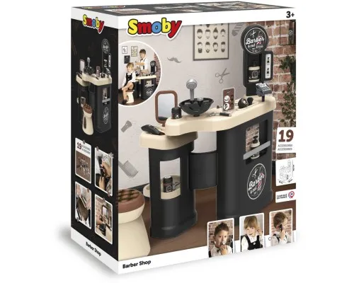 Ігровий набір Smoby Toys Барбер Шоп із дзеркалом та набором перукаря (320243)