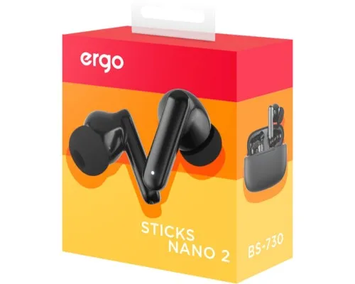 Наушники Ergo BS-730 Sticks Nano 2 Black (BS-730K)