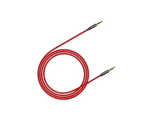 Кабель мультимедійний Jack 3.5mm Yiven M30 M/M 1.5m red-black Baseus (CAM30-C91)