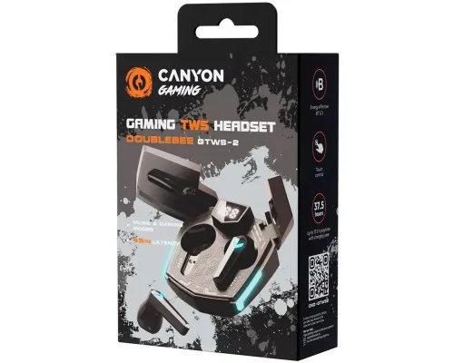 Навушники Canyon GTWS-2 Gaming Black (CND-GTWS2B)