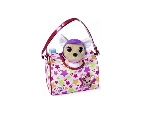 Мягкая игрушка Chi Chi Love Собачка Перевозка с сумочкой и защитным шлемом 20 см (5890036)