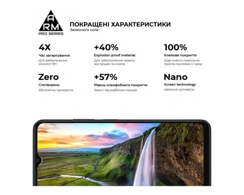 Скло захисне Armorstandart Pro OPPO A18 4G / A38 4G Black (ARM71040)