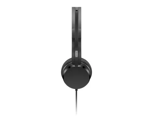 Наушники Lenovo USB-A Wired Stereo On-Ear Black (4XD1K18260)