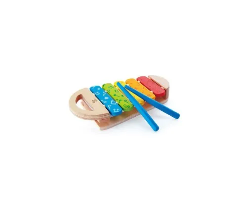 Музична іграшка Hape дерев'яний ксилофон Веселка (E0606)